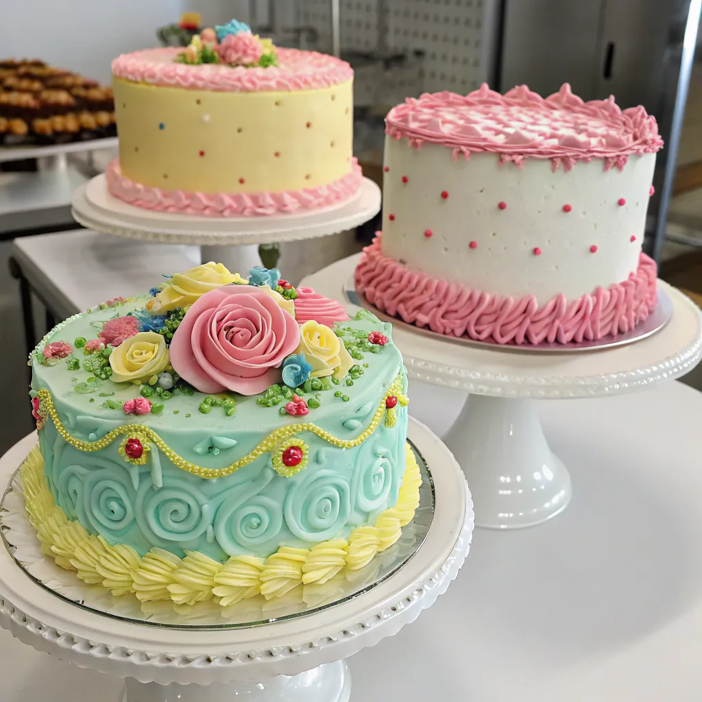 Beautifully decorated cakes